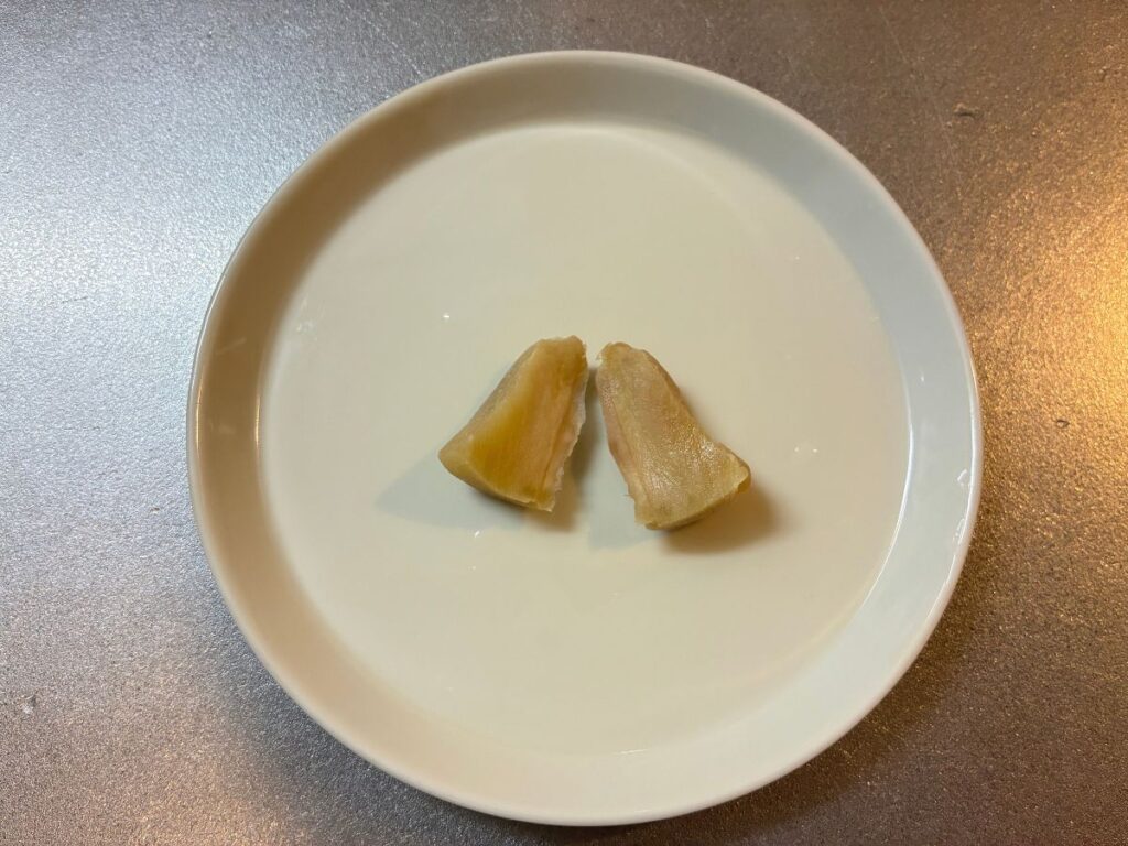96hr漬けた新生姜のカット断面